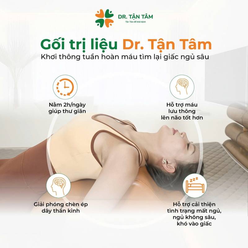 gối nắn chỉnh cổ vai gáy dr tận tâm